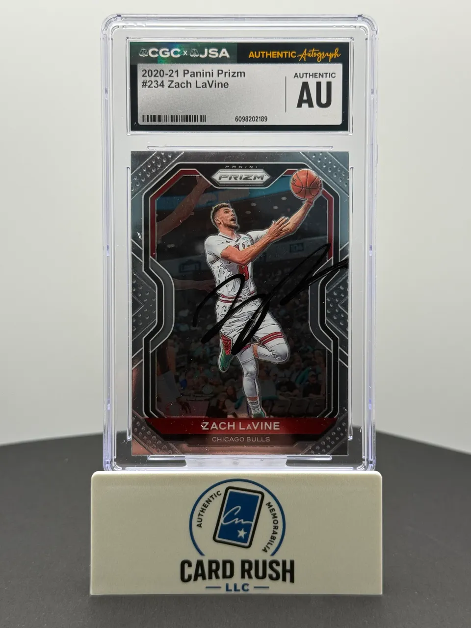 2020-21 Panini Prizm Zach LaVine In-Person Autograph