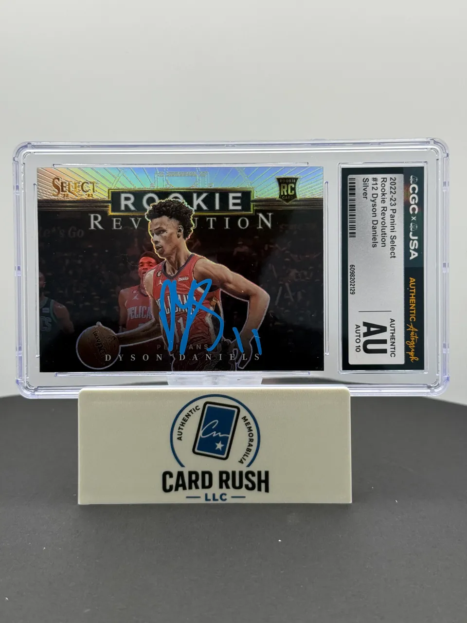 2022-23 Panini Select Rookie Revolution Silver Dyson Daniels IP Autograph