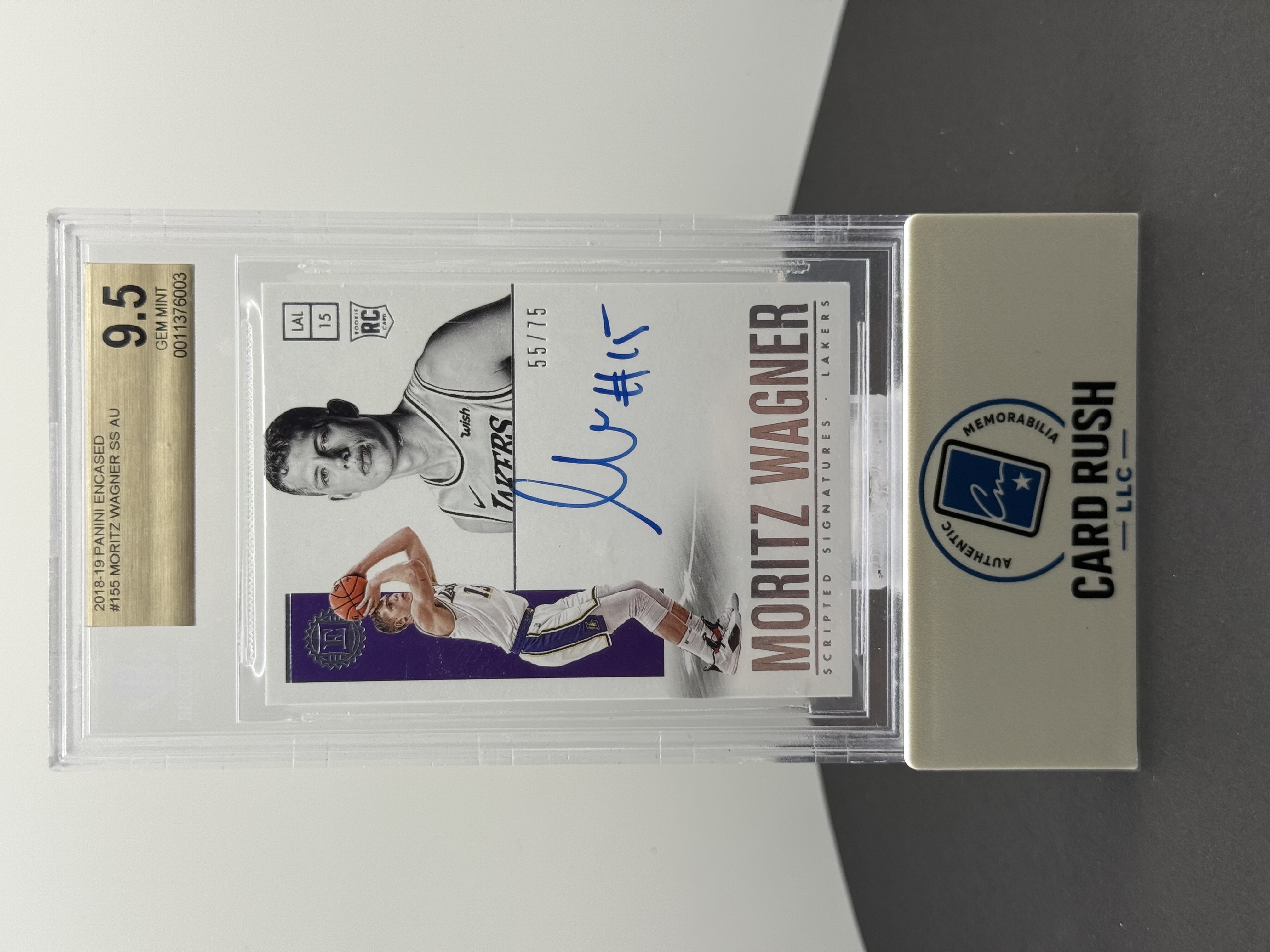 Moritz Wagner Autographed Rookie Card, front