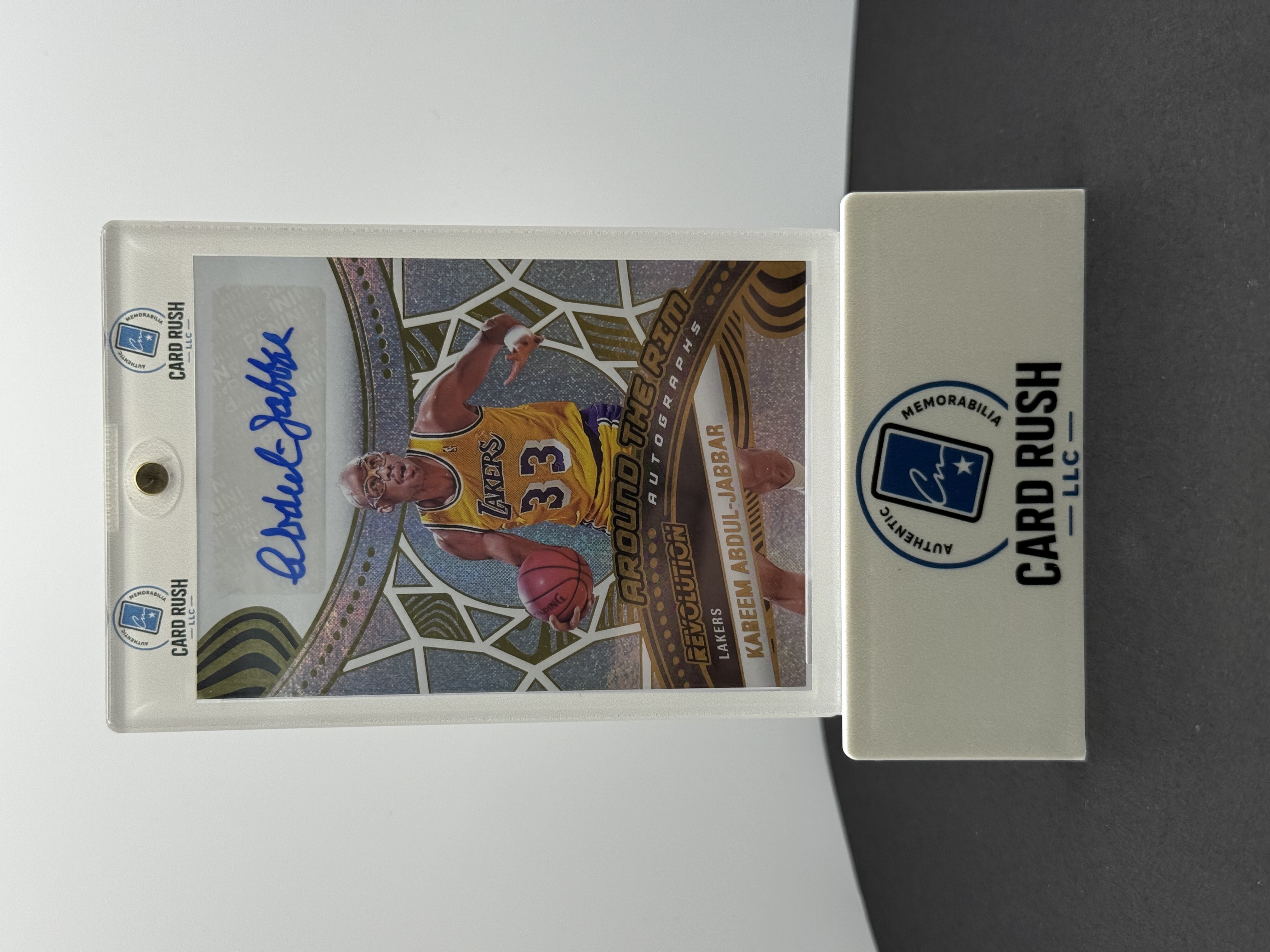2024-25 Panini Kareem Abdul-Jabbar Autographed Basketball Card, front