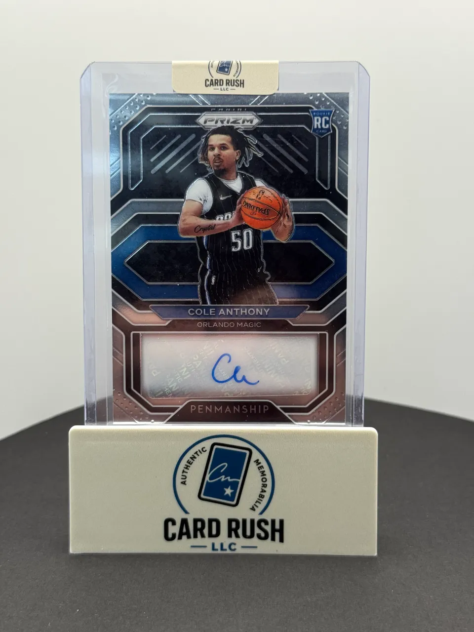 2020-21 Panini Prizm Cole Anthony Rookie Autograph Basketball Card