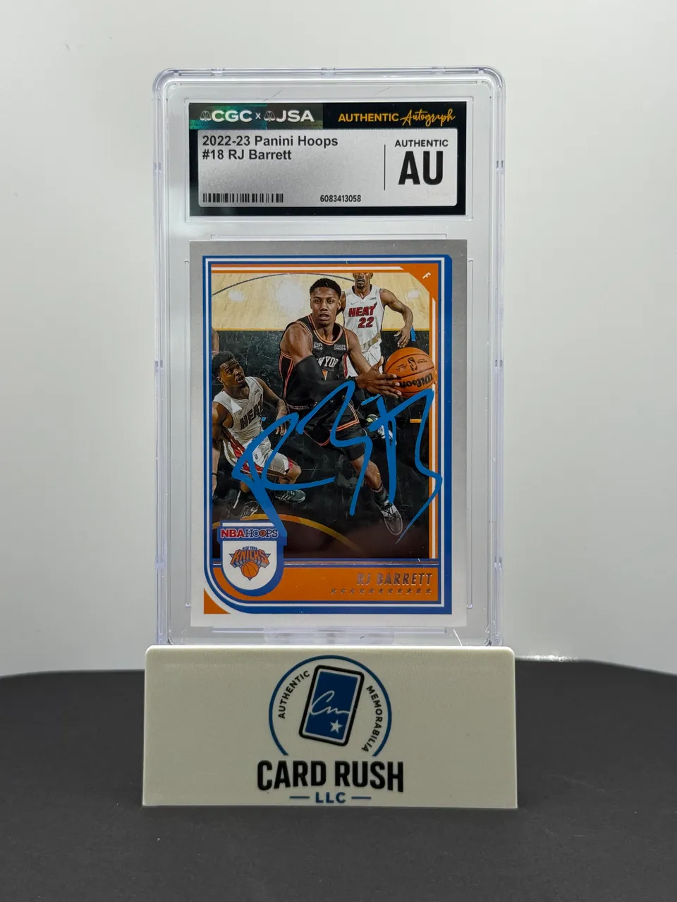 2022-23 Panini Hoops RJ Barrett Autographed Card