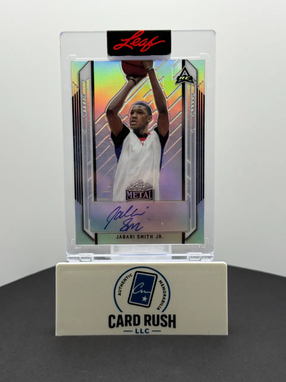 2022 Leaf Metal Jabari Smith Jr. Autograph Rookie Basketball Card