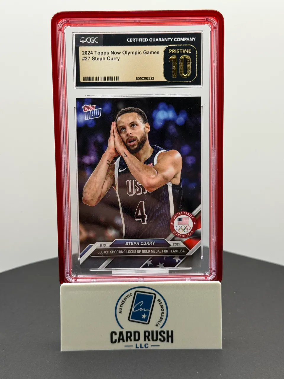 2024 Topps Now Olympic Games Basketball Card - #27 Stephen Curry "Nuit, Nuit"