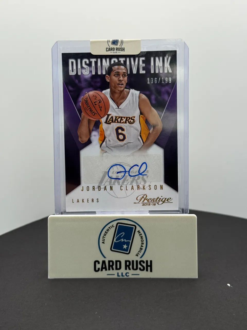 2015-16 Panini Prestige Jordan Clarkson Autographed Basketball Card