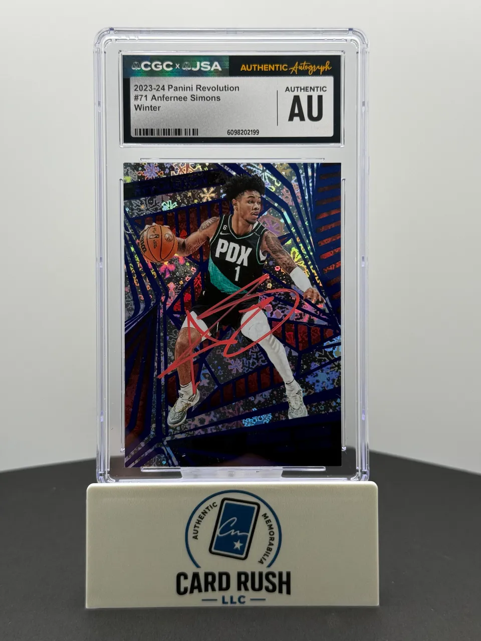 2023-24 Panini Revolution - Anfernee Simons Winter In-Person Auto