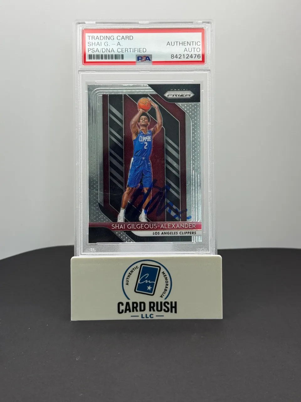 2018-19 Panini Prizm Shai Gilgeous-Alexander In-Person Autograph PSA Authentic