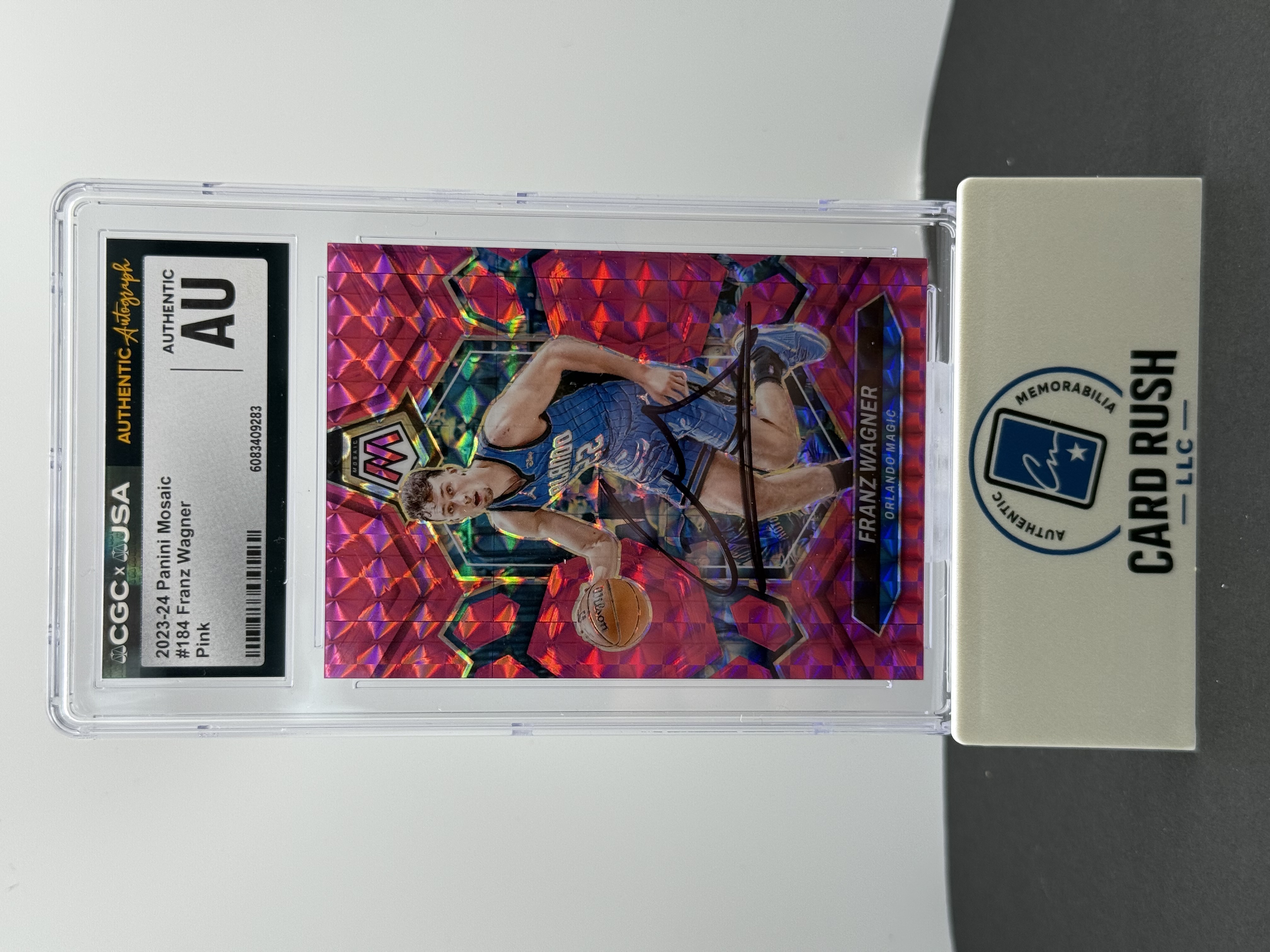2022-23 Panini Mosaic Franz Wagner Autograph Card, front