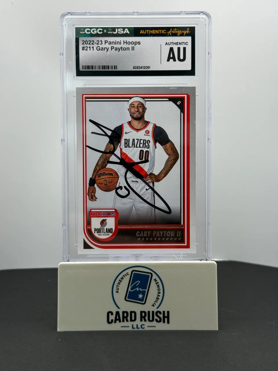 2022-23 Panini Hoops Gary Payton II Autographed Basketball Card