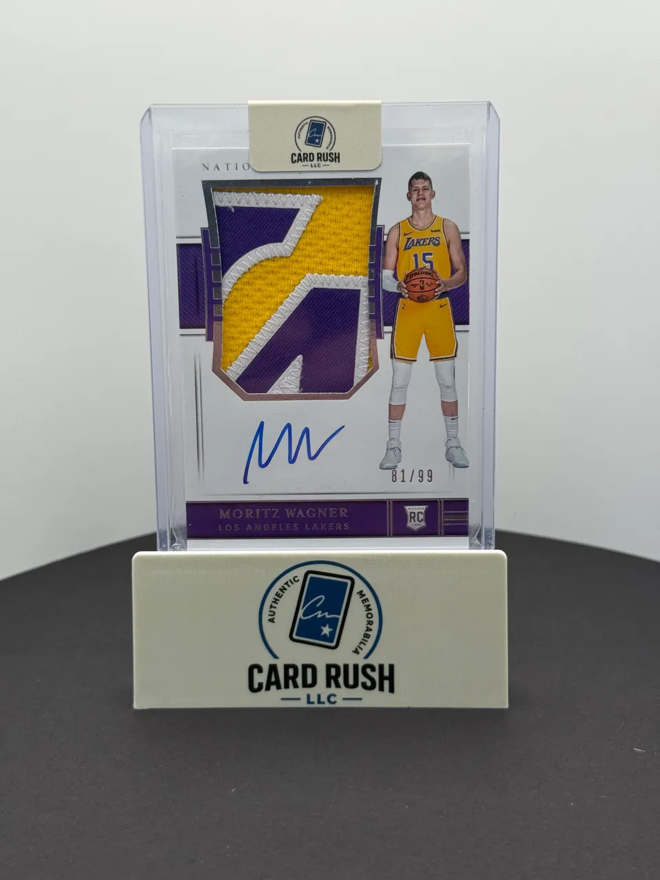 2018-19 Moritz Wagner Rookie Autographed Jersey Patch Card