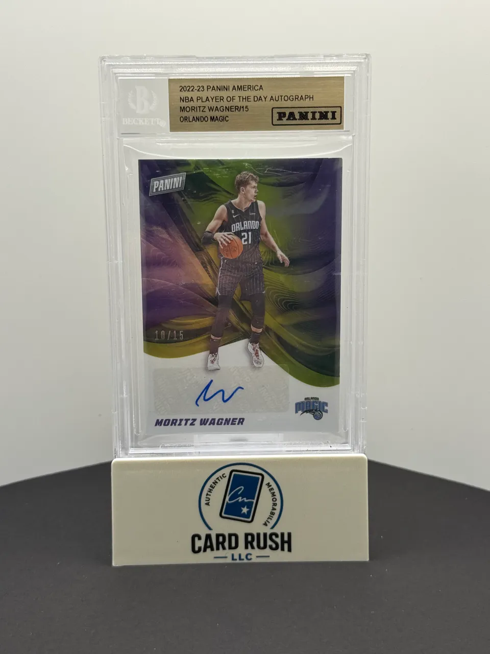 2022-23 Panini NBA Player of the Day Moritz Wagner Autograph Card