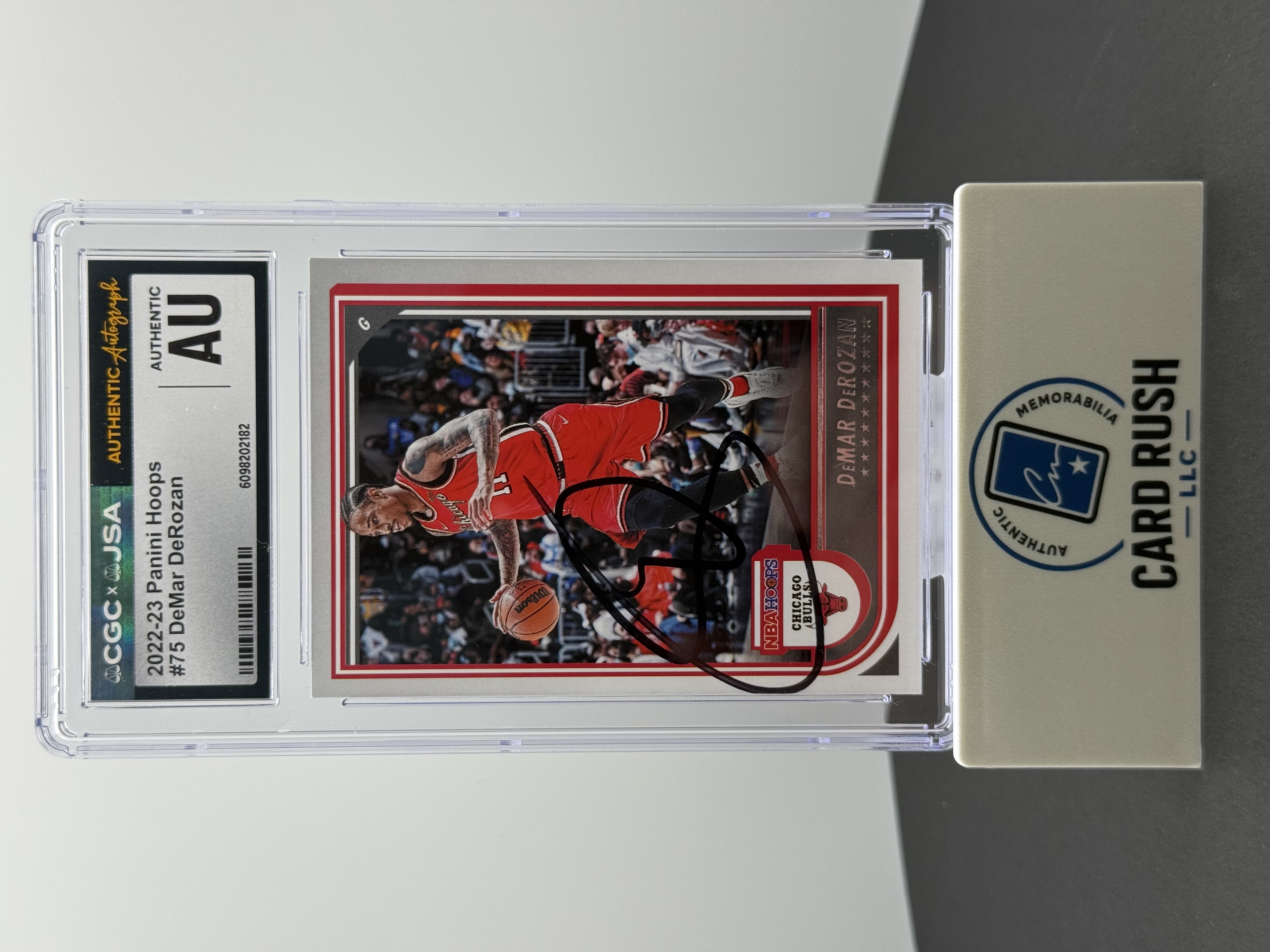 2022-23 Hoops Basketball DeMar DeRozan In Person Autograph, front