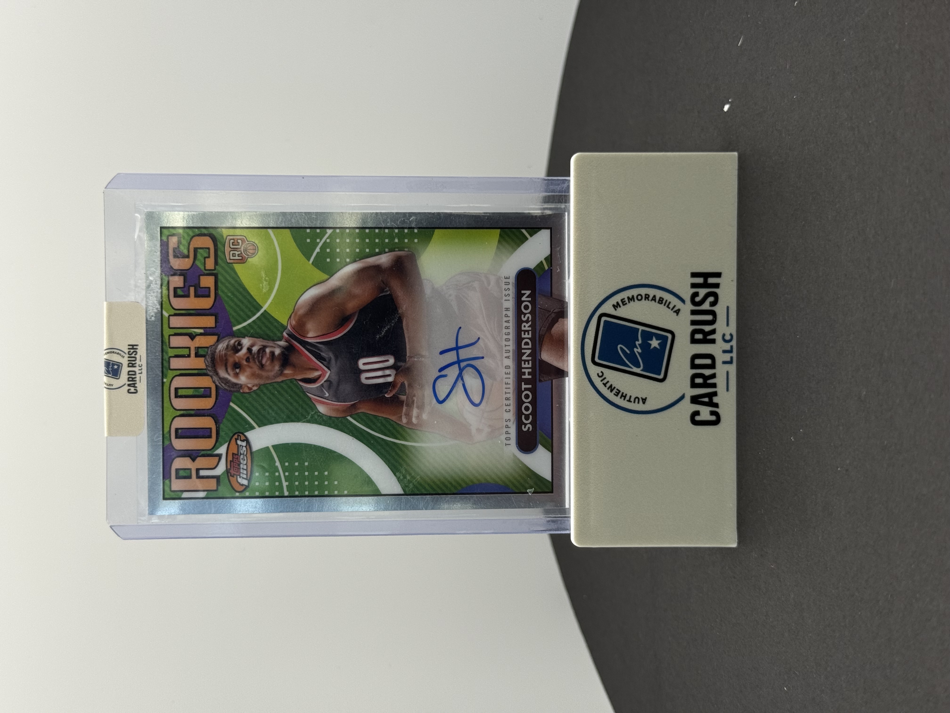 2024 Topps Finest Rookies Scoot Henderson Autograph Card, front