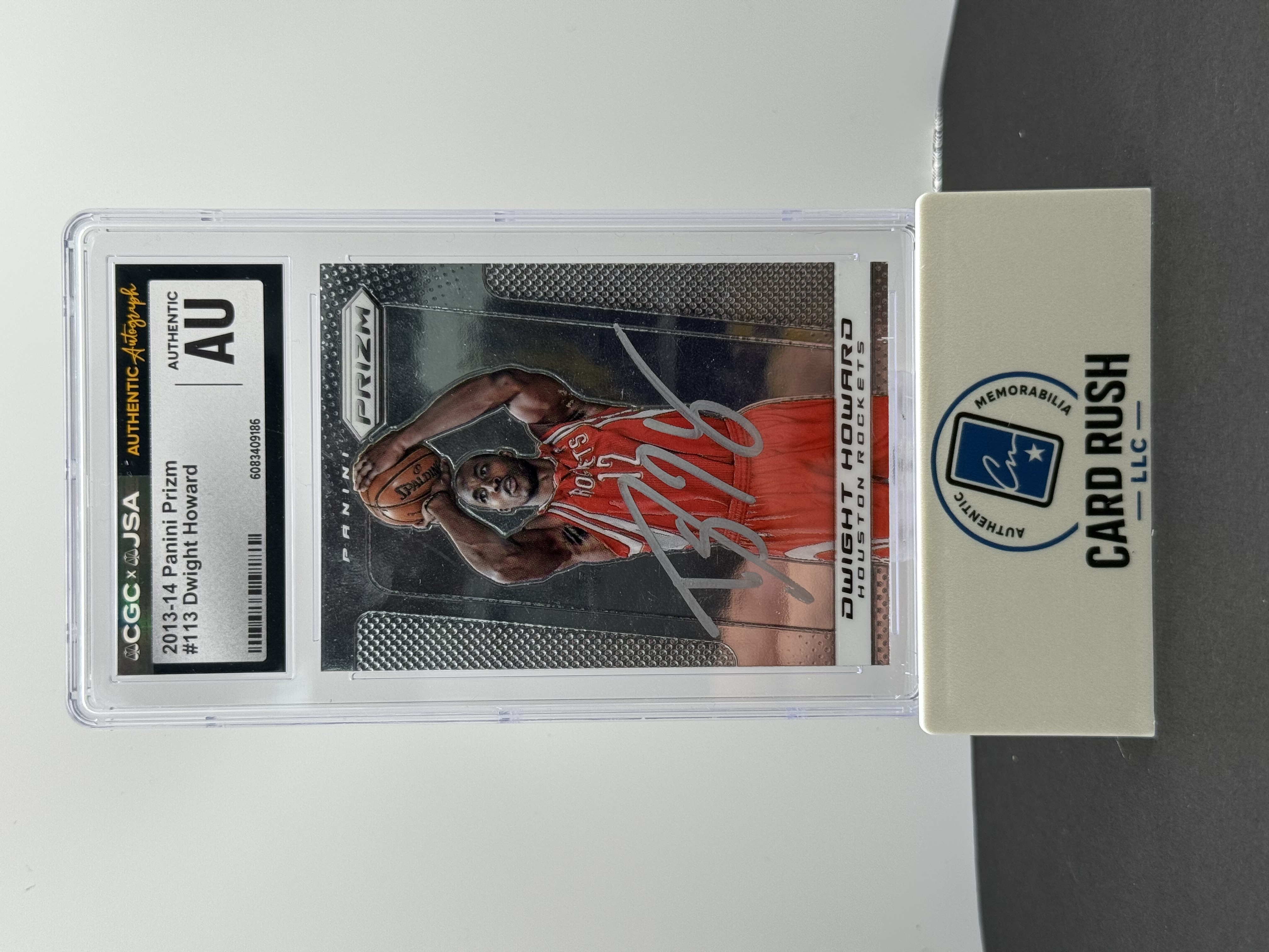 2013-14 Prizm Dwight Howard Autograph Basketball Card, front