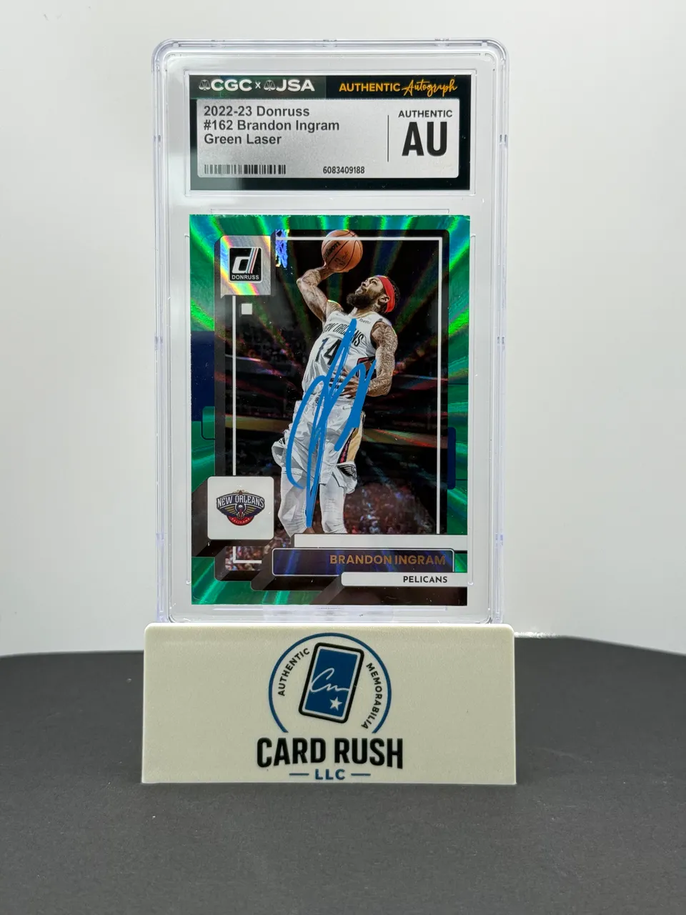 2022-23 Panini Donruss Green Laser Basketball Brandon Ingram Card