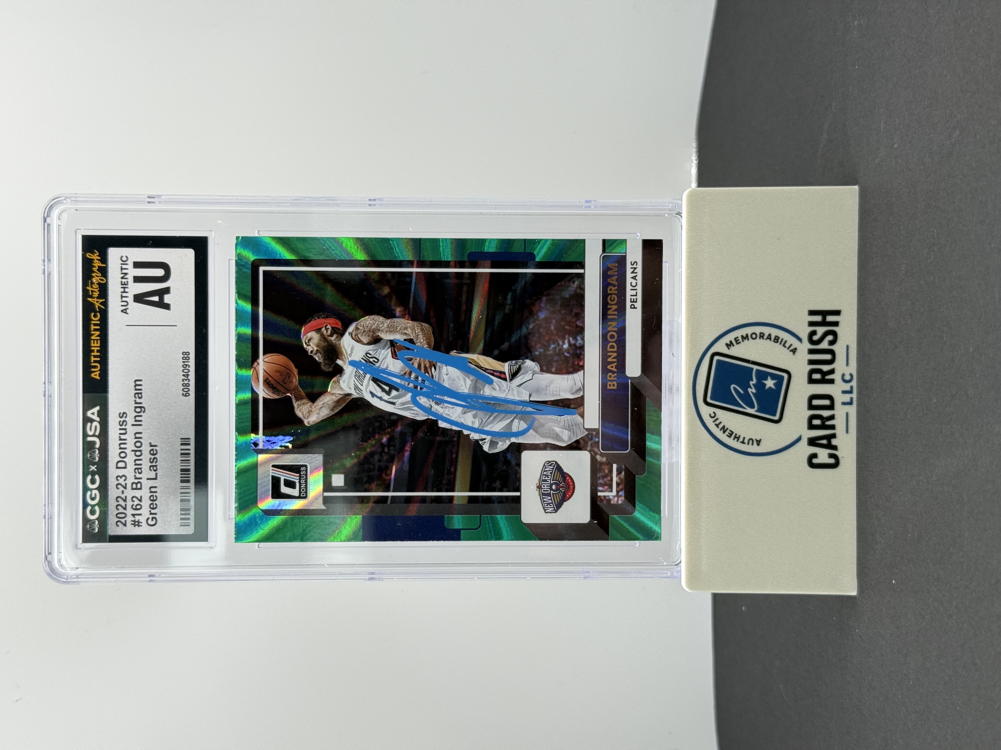 2022-23 Panini Donruss Green Laser Basketball Brandon Ingram Card, front