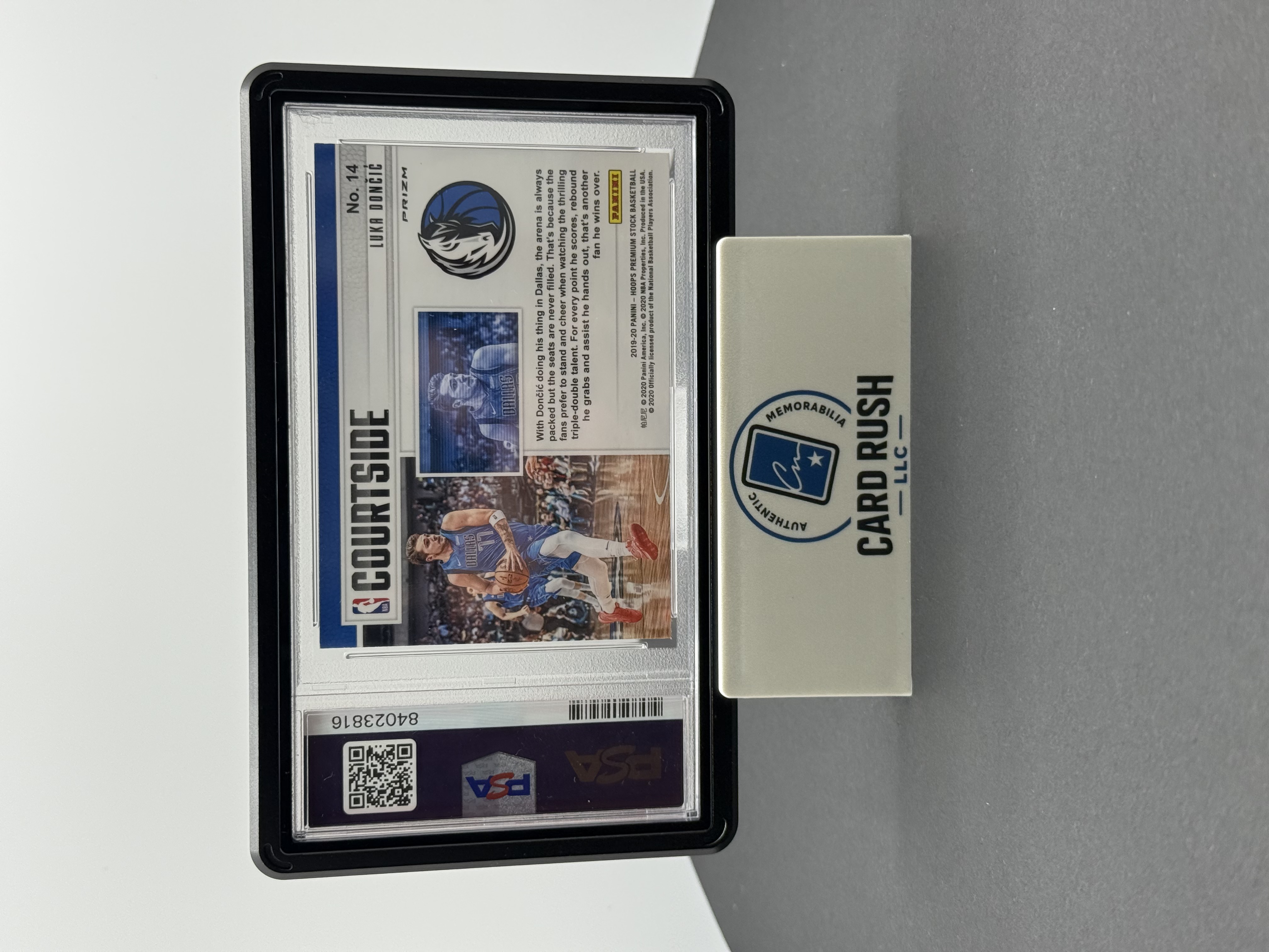 2019-20 Hoops Premium Stock Domantas Sabonis IP Auto CGC Authentic, back