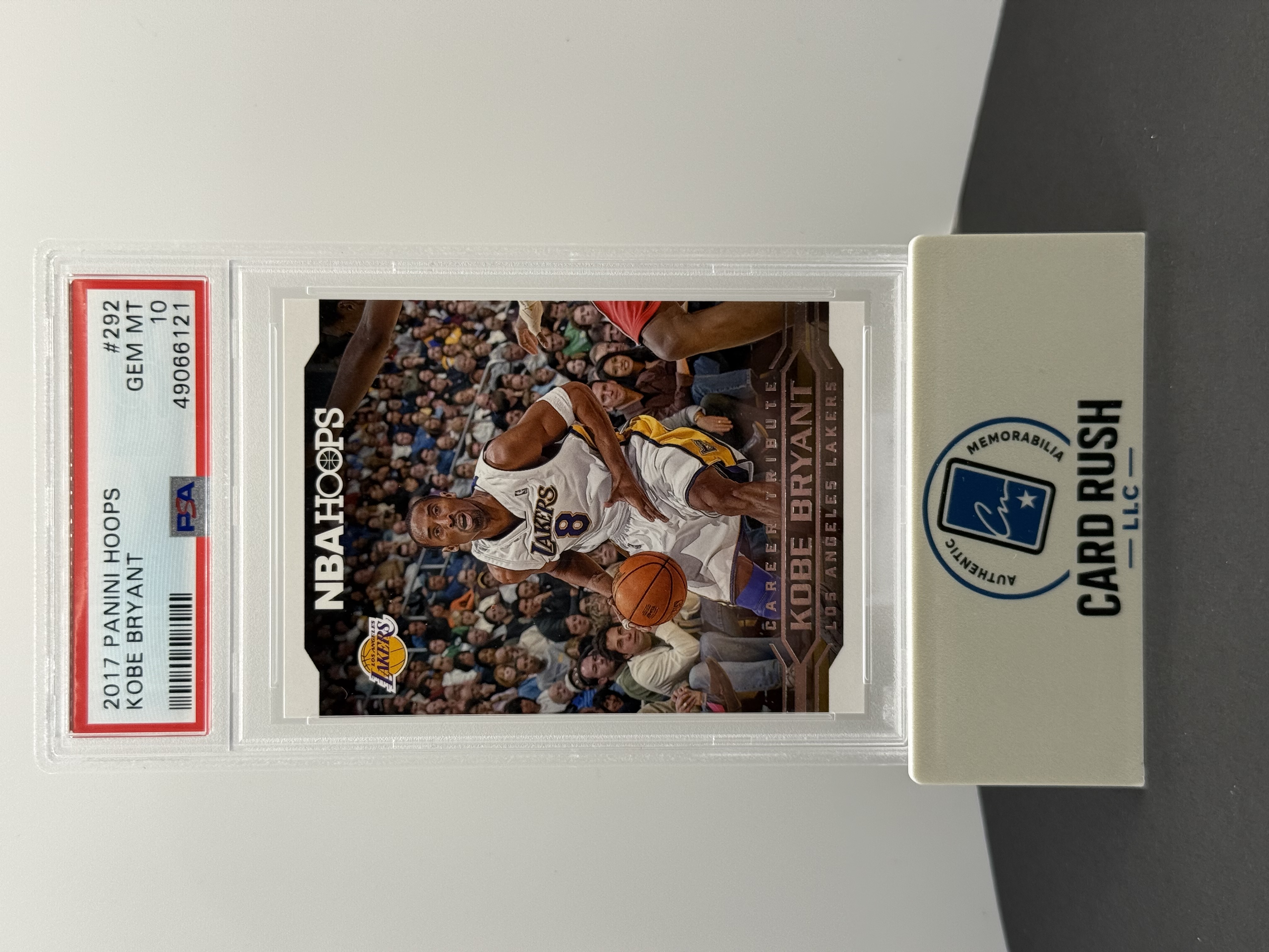 2017 Panini Hoops Kobe Bryant #292 PSA 10 GEM MT, front