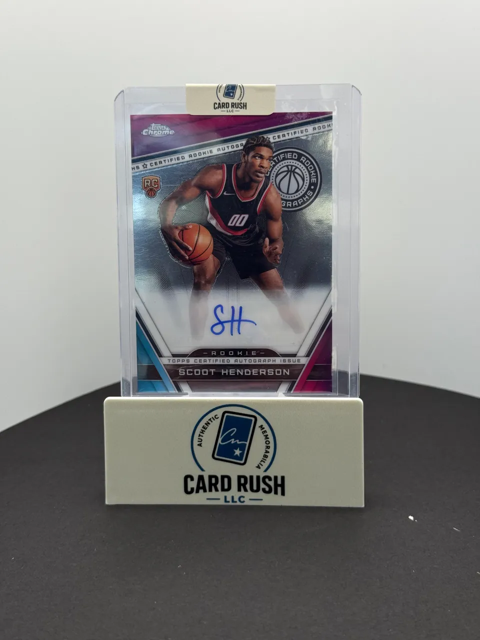 2023-24 Topps Chrome Scoot Henderson Autographed Rookie Card