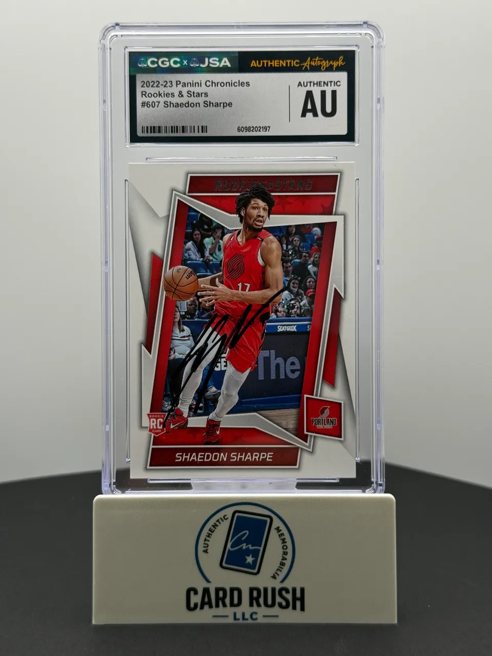 2022-23 Panini Chronicles Shaedon Sharpe Rookies and Stars IP Auto