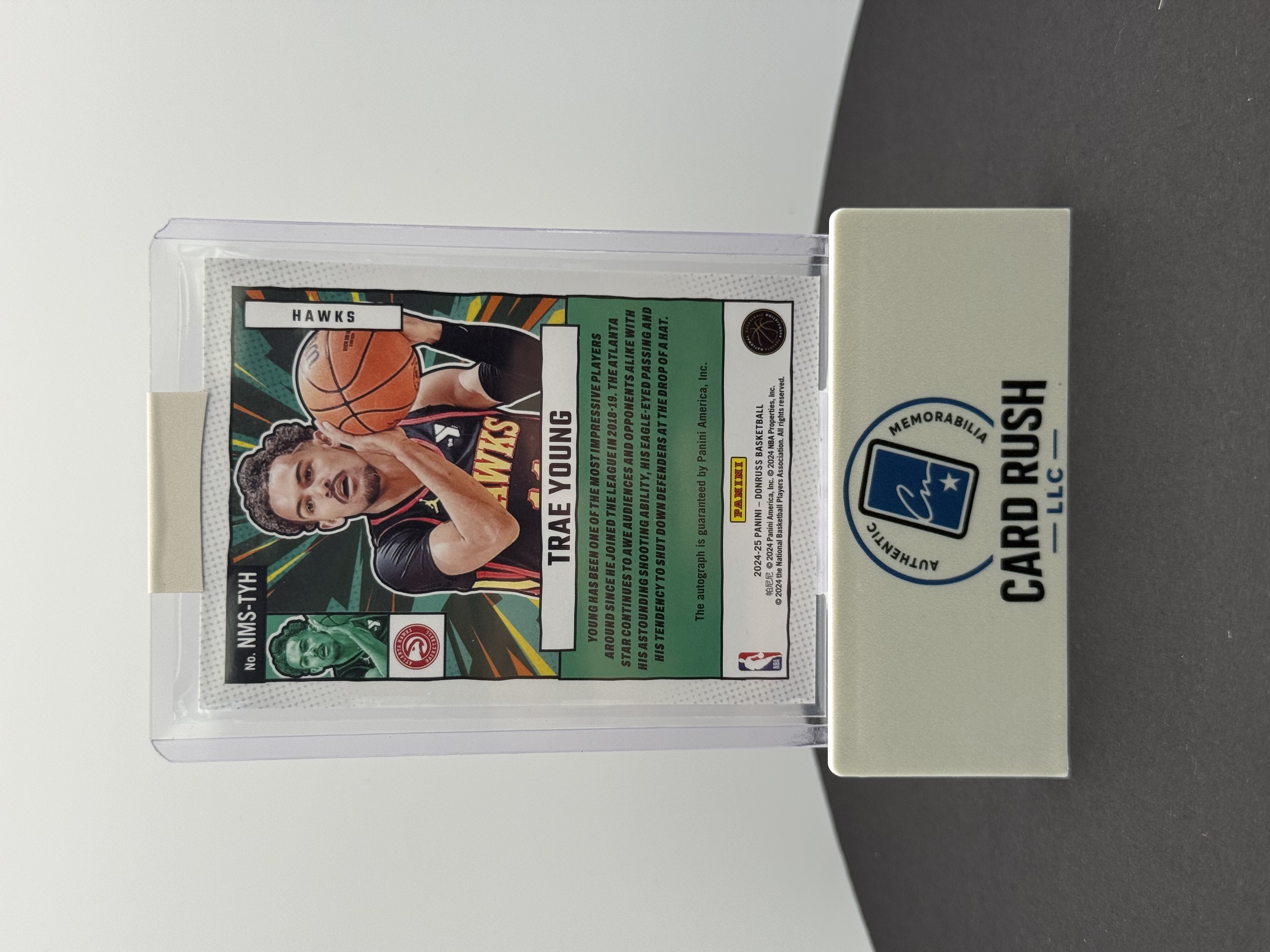2024-25 Panini Donruss Trae Young Basketball Trading Card /49, back